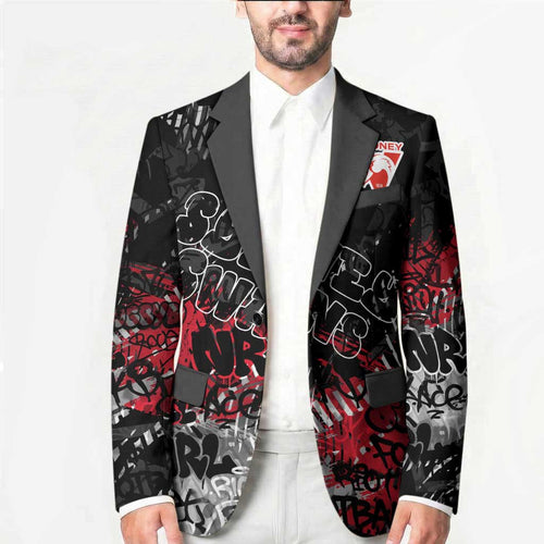 Sydney Swans Blazer Urban Graffiti Street Art - Bold Abstract Spray Paint