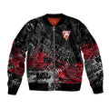 Sydney Swans Bomber Jacket Urban Graffiti Street Art - Bold Abstract Spray Paint