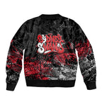 Sydney Swans Bomber Jacket Urban Graffiti Street Art - Bold Abstract Spray Paint