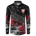 Sydney Swans Button Sweatshirt Urban Graffiti Street Art - Bold Abstract Spray Paint