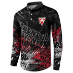 Sydney Swans Button Sweatshirt Urban Graffiti Street Art - Bold Abstract Spray Paint