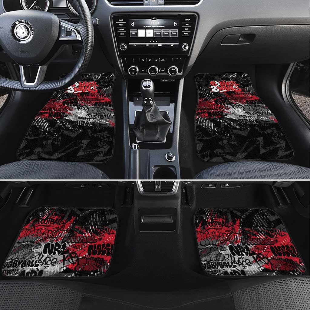 Sydney Swans Car Mats Urban Graffiti Street Art - Bold Abstract Spray Paint