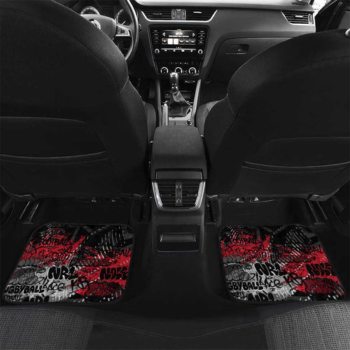 Sydney Swans Car Mats Urban Graffiti Street Art - Bold Abstract Spray Paint