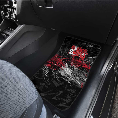 Sydney Swans Car Mats Urban Graffiti Street Art - Bold Abstract Spray Paint