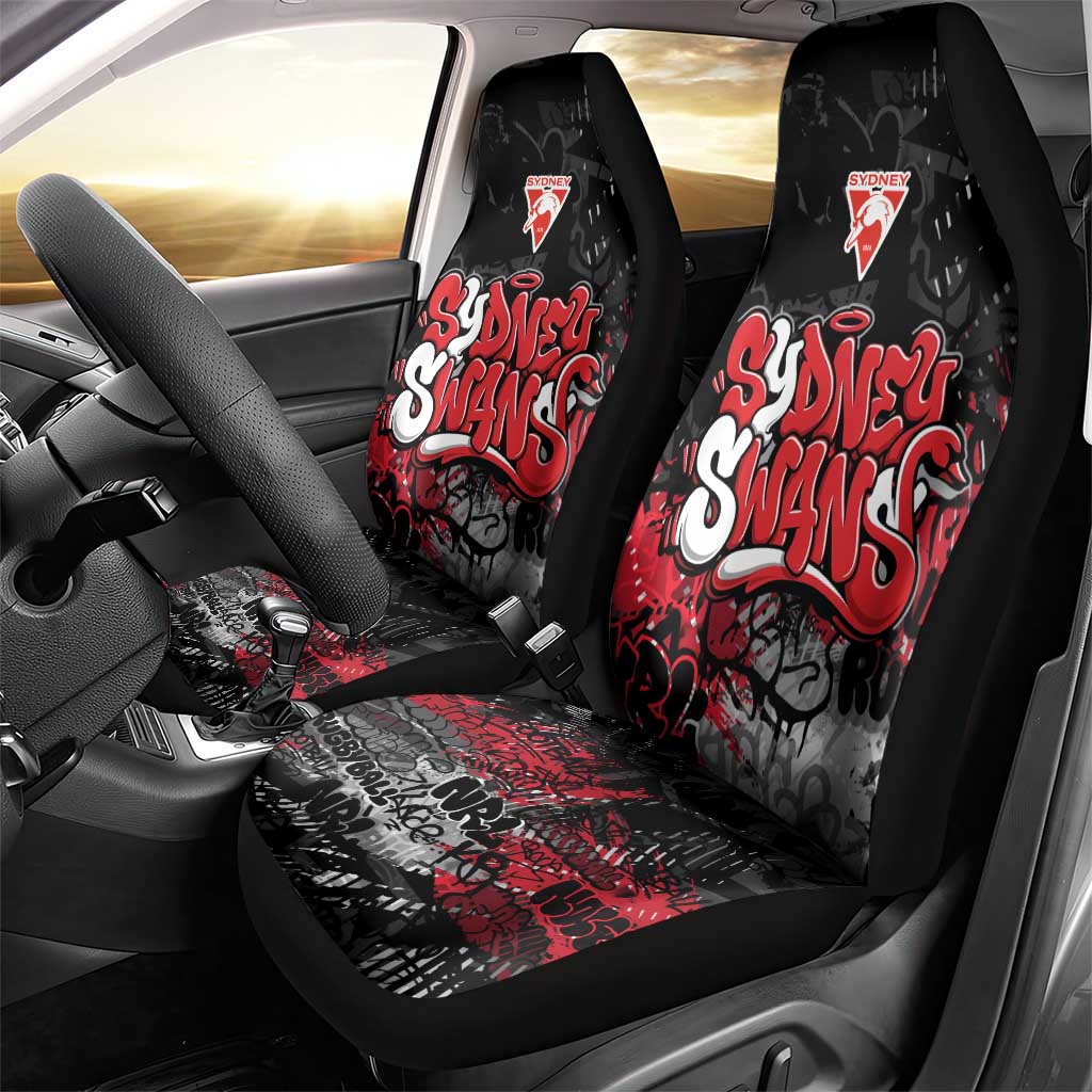 Sydney Swans Car Seat Cover Urban Graffiti Street Art - Bold Abstract Spray Paint