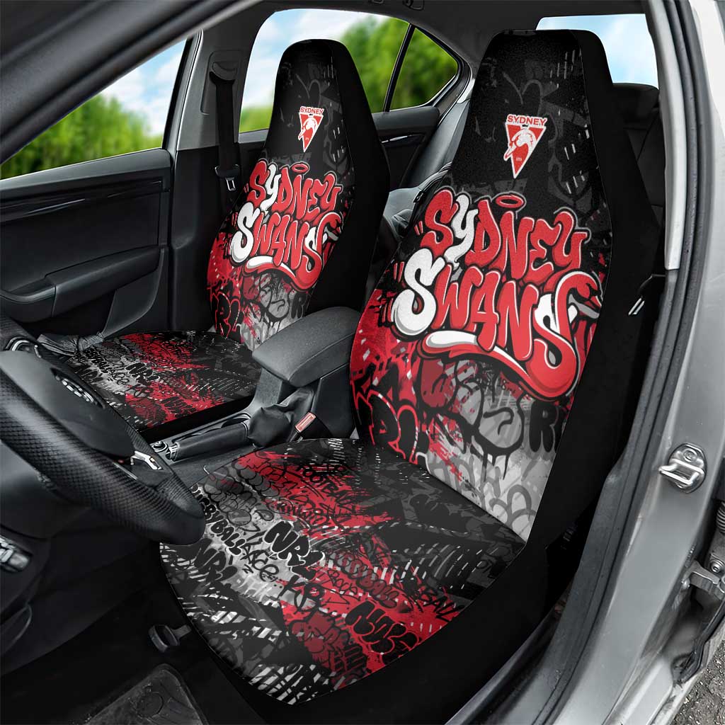 Sydney Swans Car Seat Cover Urban Graffiti Street Art - Bold Abstract Spray Paint