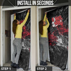 Sydney Swans Door Cover Urban Graffiti Street Art - Bold Abstract Spray Paint