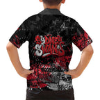 Sydney Swans Family Matching Tank Maxi Dress and Hawaiian Shirt Urban Graffiti Street Art - Bold Abstract Spray Paint