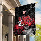 Sydney Swans Garden Flag Urban Graffiti Street Art - Bold Abstract Spray Paint