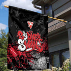 Sydney Swans Garden Flag Urban Graffiti Street Art - Bold Abstract Spray Paint