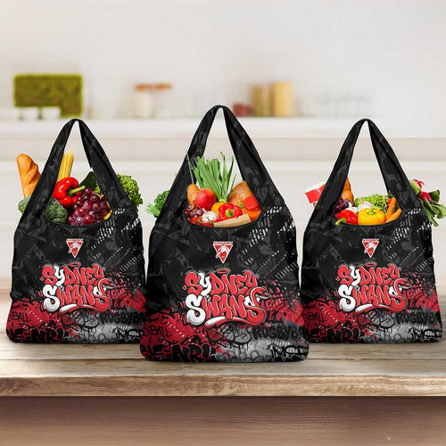 Sydney Swans Grocery Bag Urban Graffiti Street Art - Bold Abstract Spray Paint