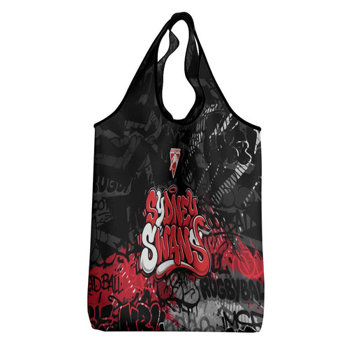 Sydney Swans Grocery Bag Urban Graffiti Street Art - Bold Abstract Spray Paint