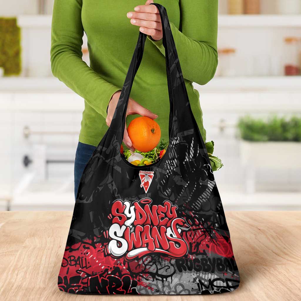 Sydney Swans Grocery Bag Urban Graffiti Street Art - Bold Abstract Spray Paint