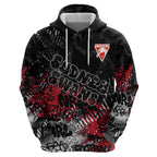Sydney Swans Hoodie Urban Graffiti Street Art - Bold Abstract Spray Paint
