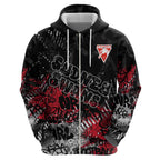 Sydney Swans Hoodie Urban Graffiti Street Art - Bold Abstract Spray Paint