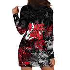Sydney Swans Hoodie Dress Urban Graffiti Street Art - Bold Abstract Spray Paint