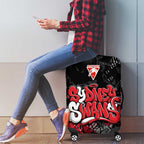 Sydney Swans Luggage Cover Urban Graffiti Street Art - Bold Abstract Spray Paint