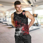 Sydney Swans Men Tank Top Urban Graffiti Street Art - Bold Abstract Spray Paint