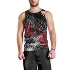 Sydney Swans Men Tank Top Urban Graffiti Street Art - Bold Abstract Spray Paint