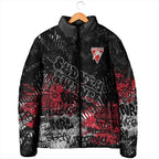 Sydney Swans Padded Jacket Urban Graffiti Street Art - Bold Abstract Spray Paint