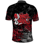 Sydney Swans Polo Shirt Urban Graffiti Street Art - Bold Abstract Spray Paint