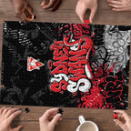 Sydney Swans Puzzle Urban Graffiti Street Art - Bold Abstract Spray Paint