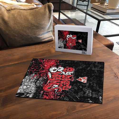 Sydney Swans Puzzle Urban Graffiti Street Art - Bold Abstract Spray Paint