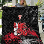 Sydney Swans Quilt Urban Graffiti Street Art - Bold Abstract Spray Paint