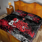 Sydney Swans Quilt Bed Set Urban Graffiti Street Art - Bold Abstract Spray Paint