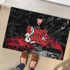 Sydney Swans Rubber Doormat Urban Graffiti Street Art - Bold Abstract Spray Paint