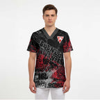 Sydney Swans Scrub Top Urban Graffiti Street Art - Bold Abstract Spray Paint