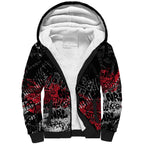 Sydney Swans Sherpa Hoodie Urban Graffiti Street Art - Bold Abstract Spray Paint
