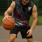 Sydney Swans Sleeveless Hoodie Urban Graffiti Street Art - Bold Abstract Spray Paint