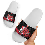 Sydney Swans Slide Sandals Urban Graffiti Street Art - Bold Abstract Spray Paint