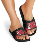 Sydney Swans Slide Sandals Urban Graffiti Street Art - Bold Abstract Spray Paint