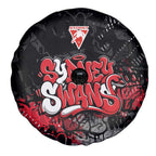 Sydney Swans Spare Tire Cover Urban Graffiti Street Art - Bold Abstract Spray Paint