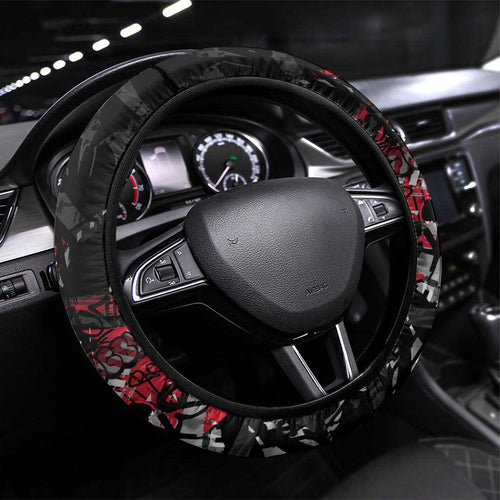 Sydney Swans Steering Wheel Cover Urban Graffiti Street Art - Bold Abstract Spray Paint