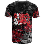 Sydney Swans T Shirt Urban Graffiti Street Art - Bold Abstract Spray Paint