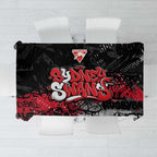 Sydney Swans Tablecloth Urban Graffiti Street Art - Bold Abstract Spray Paint
