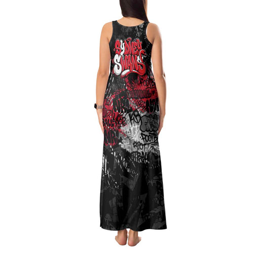 Sydney Swans Tank Maxi Dress Urban Graffiti Street Art - Bold Abstract Spray Paint