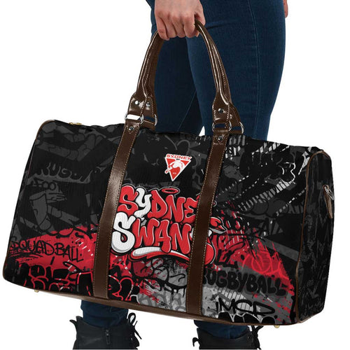 Sydney Swans Travel Bag Urban Graffiti Street Art - Bold Abstract Spray Paint