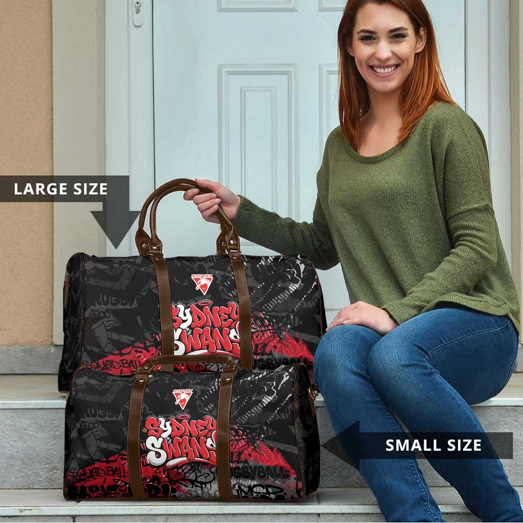 Sydney Swans Travel Bag Urban Graffiti Street Art - Bold Abstract Spray Paint