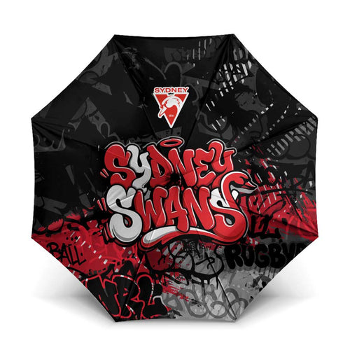 Sydney Swans Umbrella Urban Graffiti Street Art - Bold Abstract Spray Paint
