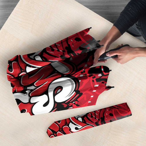 Sydney Swans Umbrella Urban Graffiti Street Art - Bold Abstract Spray Paint