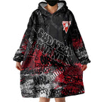 Sydney Swans Wearable Blanket Hoodie Urban Graffiti Street Art - Bold Abstract Spray Paint