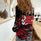 Sydney Swans Women Casual Shirt Urban Graffiti Street Art - Bold Abstract Spray Paint