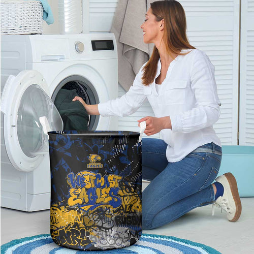 West Coast Eagles Laundry Basket Urban Graffiti Street Art - Bold Abstract Spray Paint