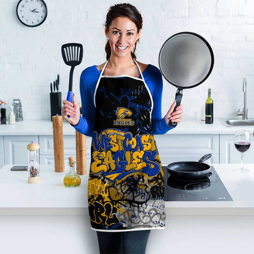West Coast Eagles Apron Urban Graffiti Street Art - Bold Abstract Spray Paint
