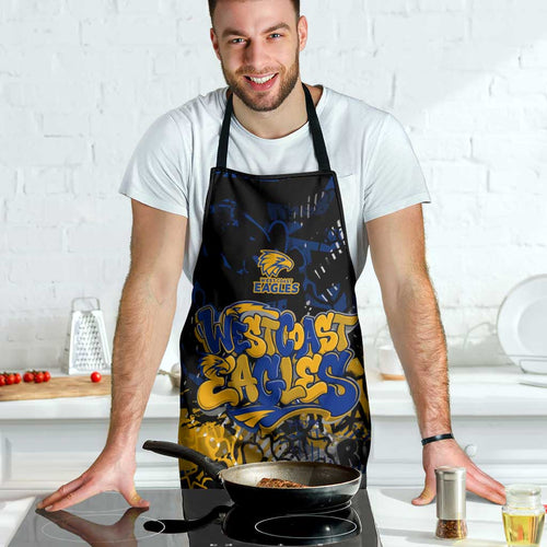 West Coast Eagles Apron Urban Graffiti Street Art - Bold Abstract Spray Paint