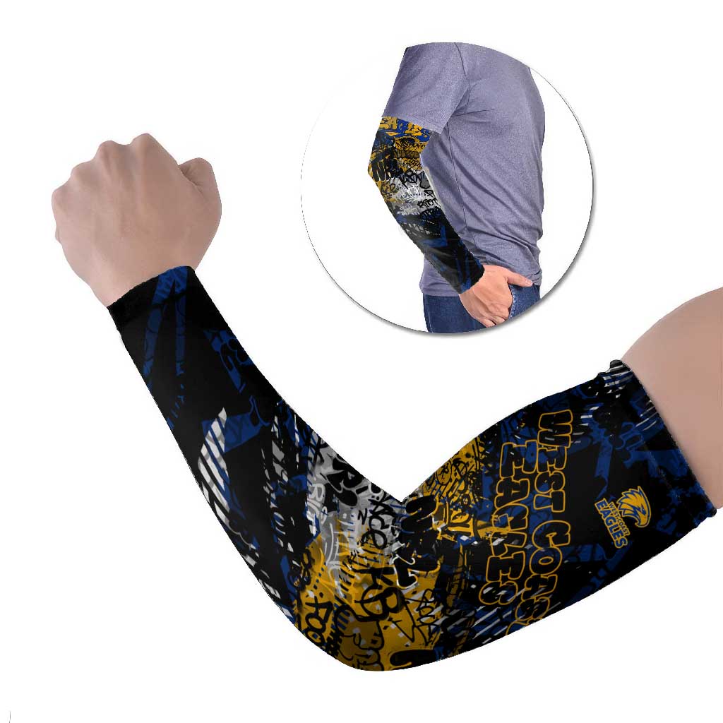 West Coast Eagles Arm Sleeves Urban Graffiti Street Art - Bold Abstract Spray Paint